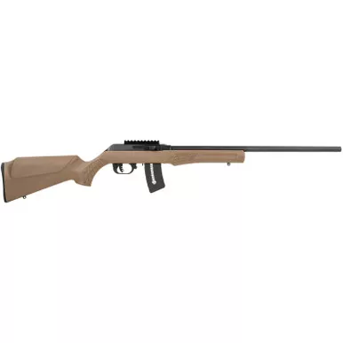 Rossi RS22W2111B RS22 22 WMR 10+1 21", Matte Black Barrel/Rec, Brown Fixed Monte Carlo Stock, Optics Mount