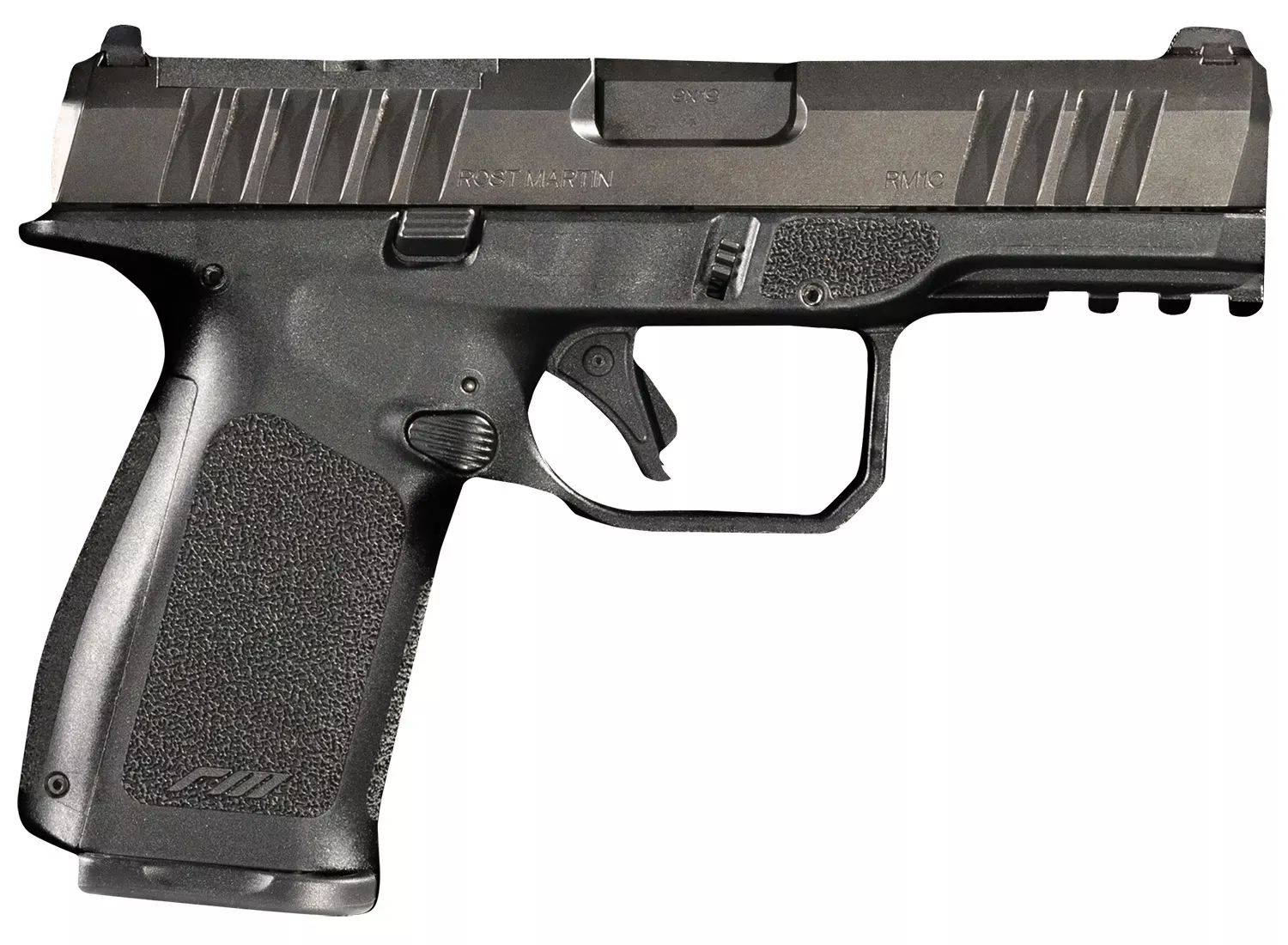 Rost Martin RM1C 9mm Luger Pistol 4" OR Black RM1CBLKOSP