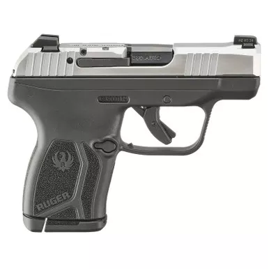 Ruger 13748 LCP Max *CA Complaint Compact Frame 380 ACP 10+1 2.80" Black Oxide Alloy Steel Barrel, Matte Stainless Serrated Steel Slide, Black Polymer Frame, Black Polymer Grip