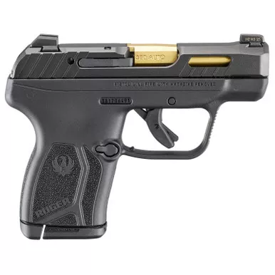 Ruger 13766 LCP Max Compact Frame 380 ACP 10+1 2.80" Black Nitride Barrel, Black Nitride Alloy Steel Serrated Slide, Black Polymer Frame Textured Grip