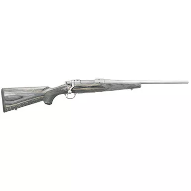 Ruger 17110 Hawkeye Compact 308 Win 4+1 16.50" Matte Stainless Steel Barrel, Integral Scope Mounts Stainless Steel Receiver, Black Fixed Laminate Stock