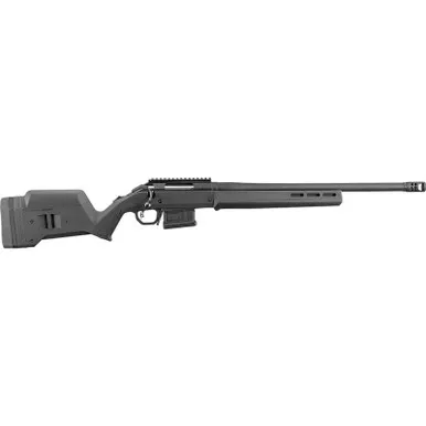 Ruger 26931 American Hunter 308 Win 5+1 20" Matte Black Threaded Barrel, Matte Black Steel Receiver w/Picatinny Rail Receiver, Black Magpul Adjustable Hunter Synthetic Stock, Right Hand