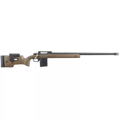 Ruger 57122 Hawkeye Long-Range Target Full Size 204 Ruger 10+1 26" Matte Black Steel Threaded Barrel, Picatinny Rail Steel Receiver, Black Speckled Brown Adj Comb & LOP Laminate Stock