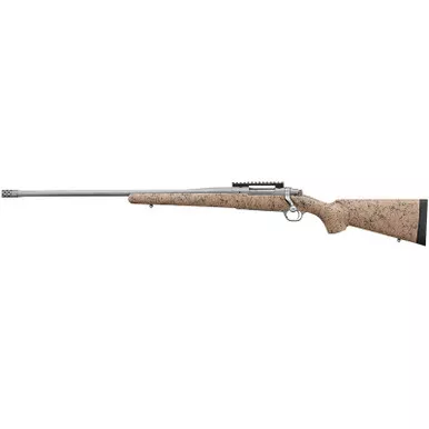 Ruger 57161 Hawkeye FTW Hunter Full Size 6.5 Creedmoor 4+1 22" Matte Stainless Threaded Barrel, Stainless Steel Receiver w/Picatinny Rail, Speckled Tan/Black HS Precision Synthetic Stock, Left Hand