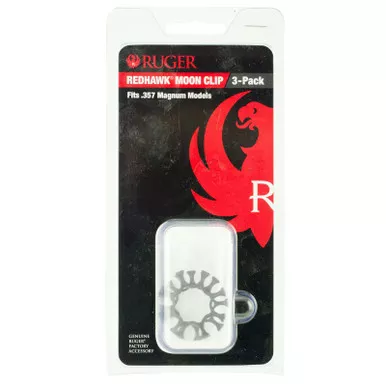 Ruger 90634 Moon Clip Full Ruger Redhawk 357 Mag 8rd Stainless Steel 3 Per Pack