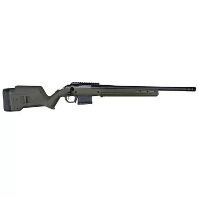 Ruger American Hunter 6.5 Creedmoor 5+1 20" Matte Black Threaded Barrel, OD Green