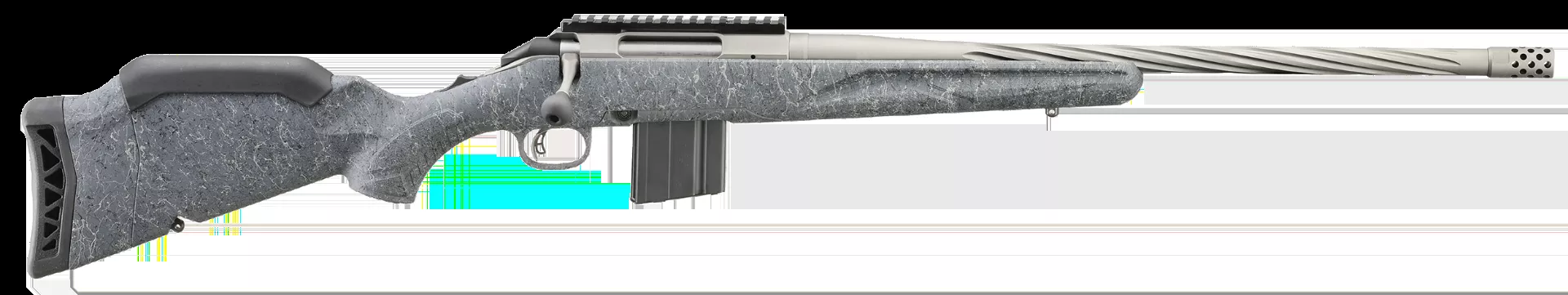 Ruger American Predator Gen II Full Size 350 Legend 5+1 20" Rifle Gray Splatter Adjustable Synthetic Stock 46906