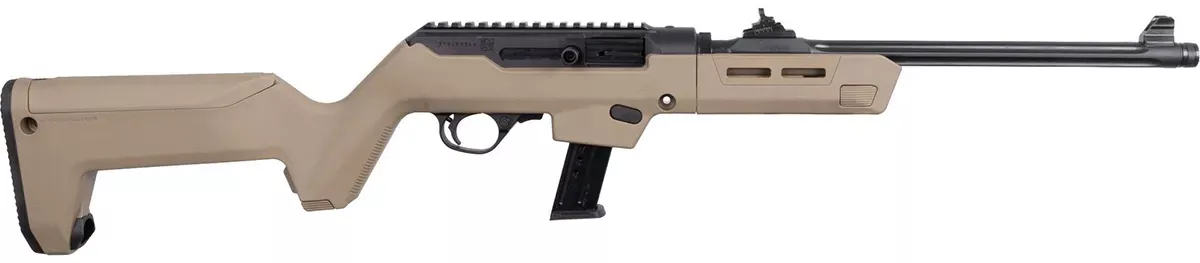 Ruger PC 9mm Takedown Carbine 17Rd 16.12" Threaded/Fluted Barrel Alum Rec Blade Frt/Ghost Ring Rear Sight Magpul Stock 19132