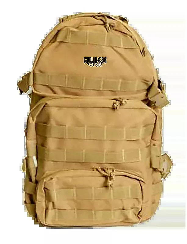 Rukx Gear Tactical, Rukx Atict3dt Tact 3 Day Backpack Tan