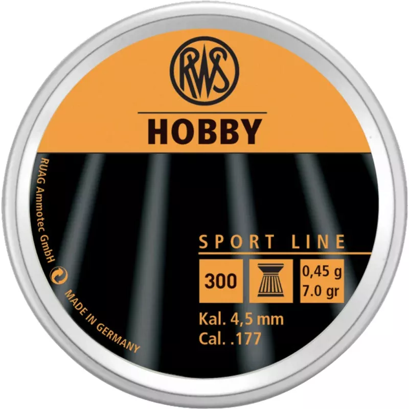 RWS Hobby Sport Line .177 Pellets 300 ct.