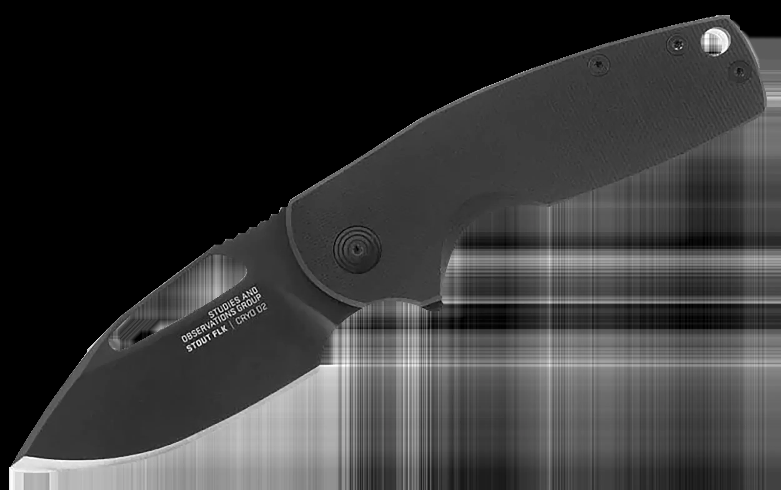 S.O.G 2.62" Folding Clip Point Straight Cryo D2 Blade G10 Handle