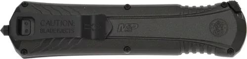 S&w Knife M&p Otf 3.5" Aus-8 - Blade Tip Down Carry W/safety