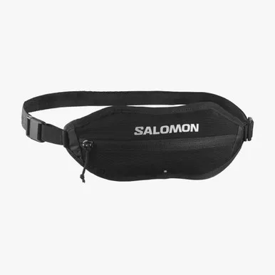 SALOMON Unisex Active Sling Belt, Color: Black/Metal (LC2369600)
