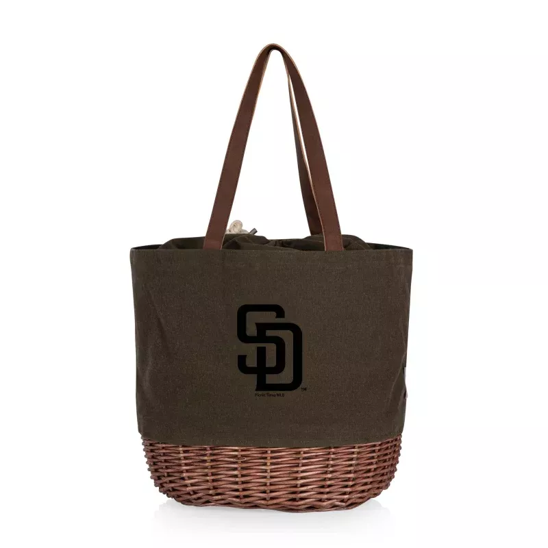 San Diego Padres – Coronado Canvas and Willow Basket Tote