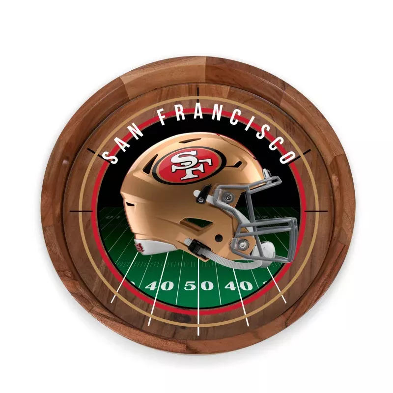 San Francisco 49ers – Barista Serving Tray with Glass Insert