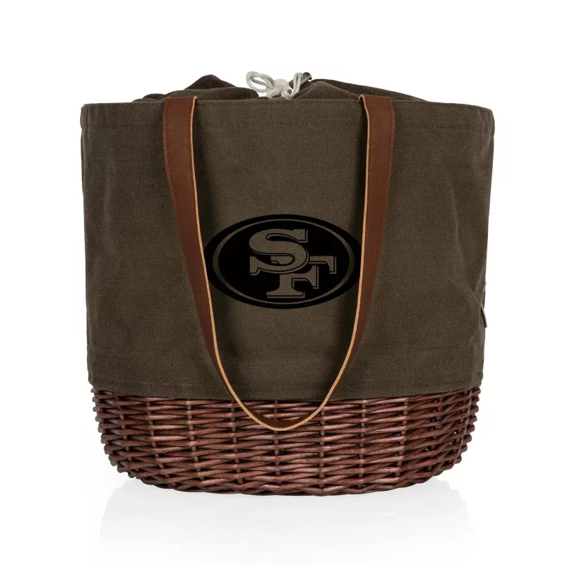 San Francisco 49ers – Coronado Canvas and Willow Basket Tote