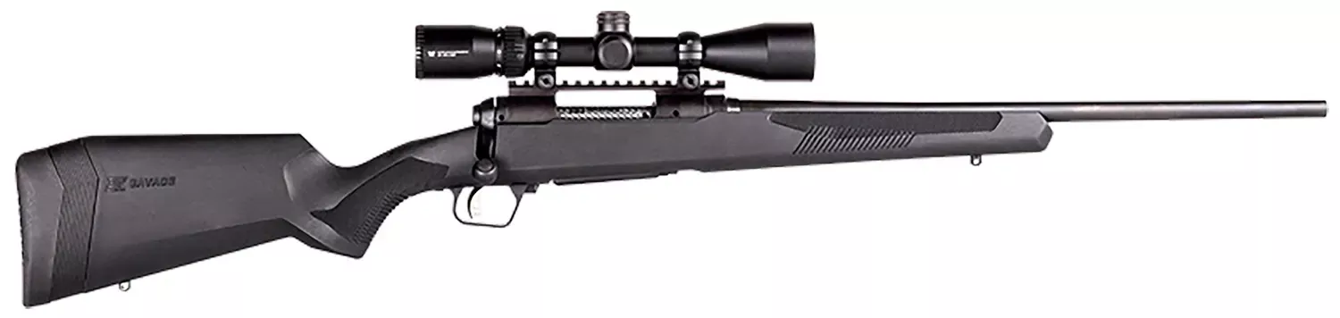 Savage 110 Apex Hunter XP 400 Legend Rifle 20″ Matte w/Vortex Crossfire II 3-9x40mm 58130