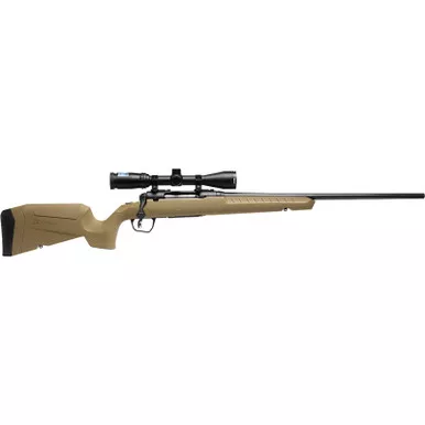 Savage Arms 32164 Axis 2 XP Combo 7mm-08 Rem 4+1 22" Black Sporter Barrel, Black Drilled & Tapped Steel Receiver, Fixed Flat Dark Earth Synthetic Stock, Right Hand, Boresighted 3-9x40