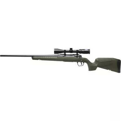 Savage Arms 32187 Axis 2 XP Combo Full Size 308 Win 4+1 22" BBlack Sporter Barrel, Black Carbon Steel Receiver Drilled & Tapped, OD Green Fixed Synthetic Stock, Weaver 3-9x40mm Scope, Left Hand