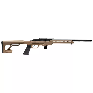 Savage Arms 45124 64 Precision 22 LR Caliber with 10+1 Capacity, 16.50" Threaded Barrel, Matte Black Metal Finish & Chassis Flat Dark Earth Synthetic Stock Right Hand (Full Size)
