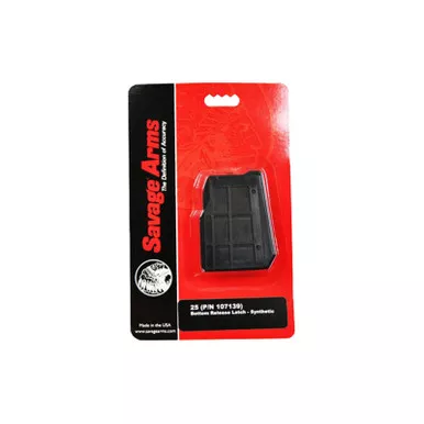 Savage Arms 55222 25 4rd 22 Hornet Black Polymer