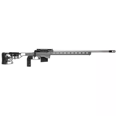 Savage Arms 57559 110 Elite Precision 300 Win Mag 5+1 30" Matte Stainless, Matte Black Rec, Gray Cerakote Adjustable MDT ACC Aluminum Chassis Stock (MB Not Included)