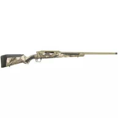 Savage Arms 58027 Impulse Big Game 300 WSM 2+1 24" Threaded, Hazel Green Barrel/Rec, Woodland Camo AccuStock with AccuFit, Includes Detachable Box Mag