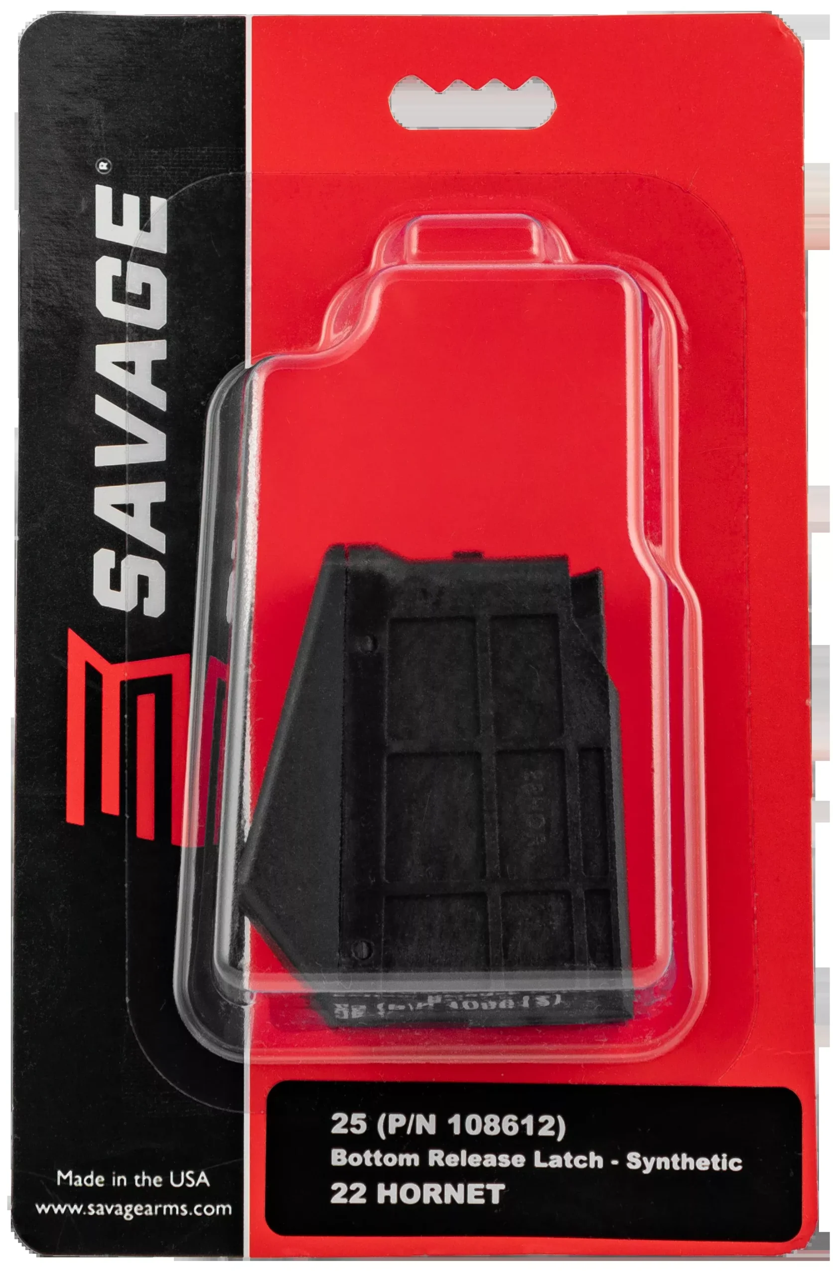 Savage Magazine Model 25 – .22hornet 4rd Synthetic Matte
