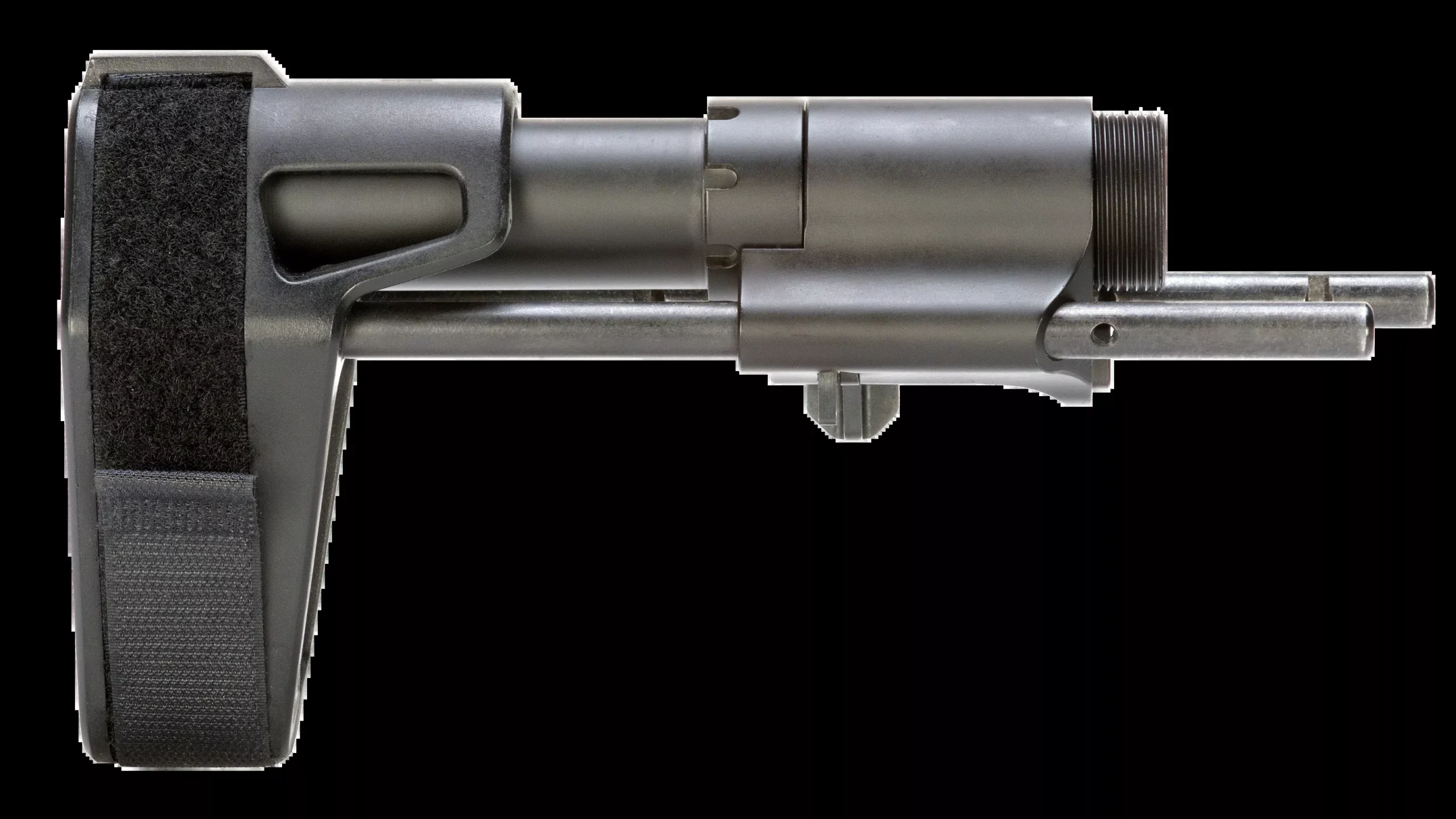SB Tactical PDW01SB PDW Black Elasto-Polymer 3-Position Adjustable for AR-Platforms (Tube Included)