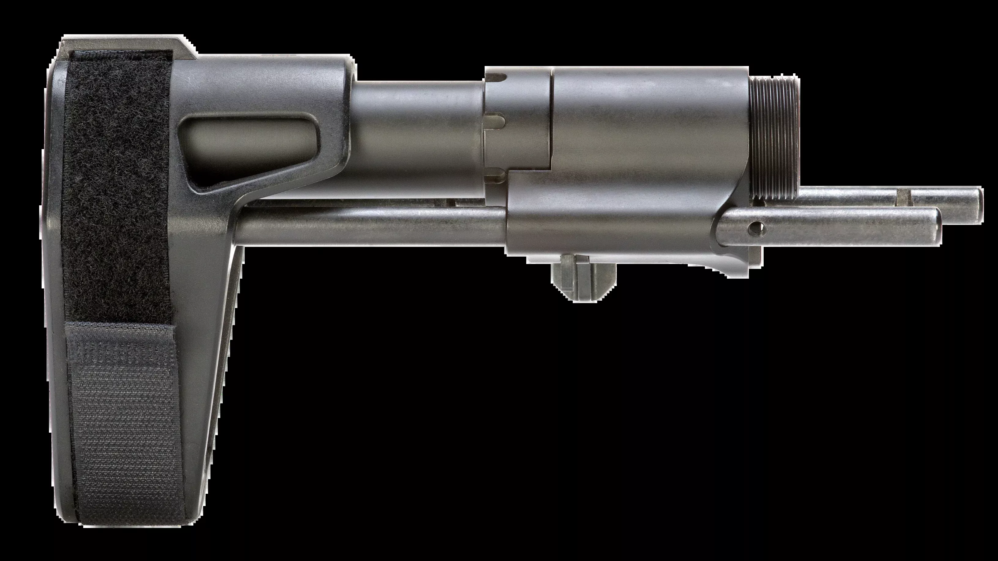SB Tactical PDW01SB PDW Black Elasto-Polymer 3-Position Adjustable for AR-Platforms (Tube Included)