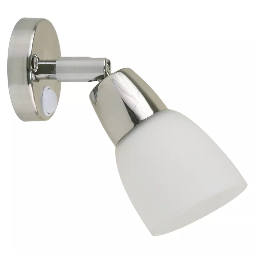 Scandvik SS Reading Light w/Frosted Glass Shade – 10-30V