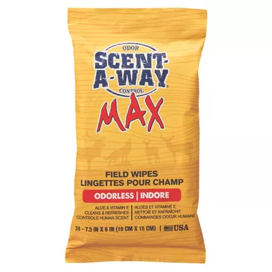 Scent-A-Way HS-SAW-07795 Max Field Wipes, White, 24 Pack
