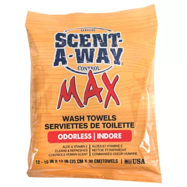 Scent-A-Way HS-SAW-07796 Max Wash Towels, Yellow, 12 Pack