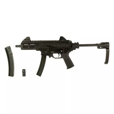 SDS MAC IX 9mm, 6.5" Threaded Barrel Tailhook Retractable Brace 2 30 Round mags