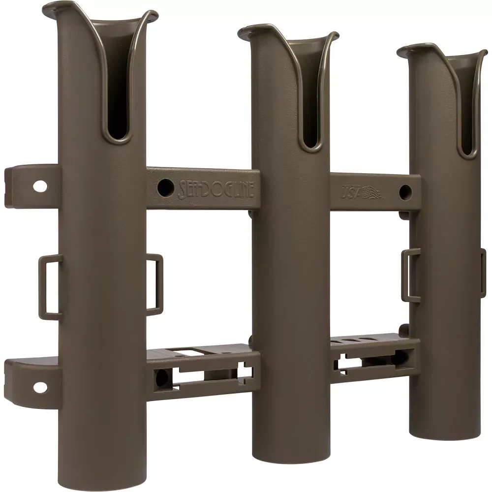 Sea-Dog Triple Threat Three Pole Rod Holder – Flat Dark Earth