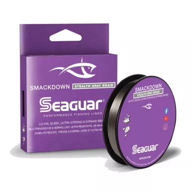 SEAGUAR Smackdown Stealth Gray Braid 010in Fishing Line