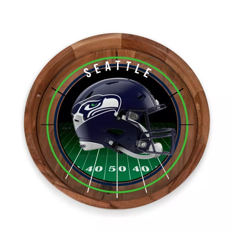 Seattle Seahawks – Barista Serving Tray with Glass Insert