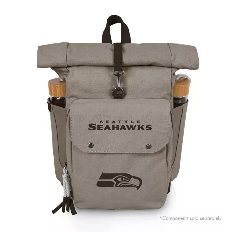 Seattle Seahawks – Carmel Roll Top Picnic Backpack Cooler
