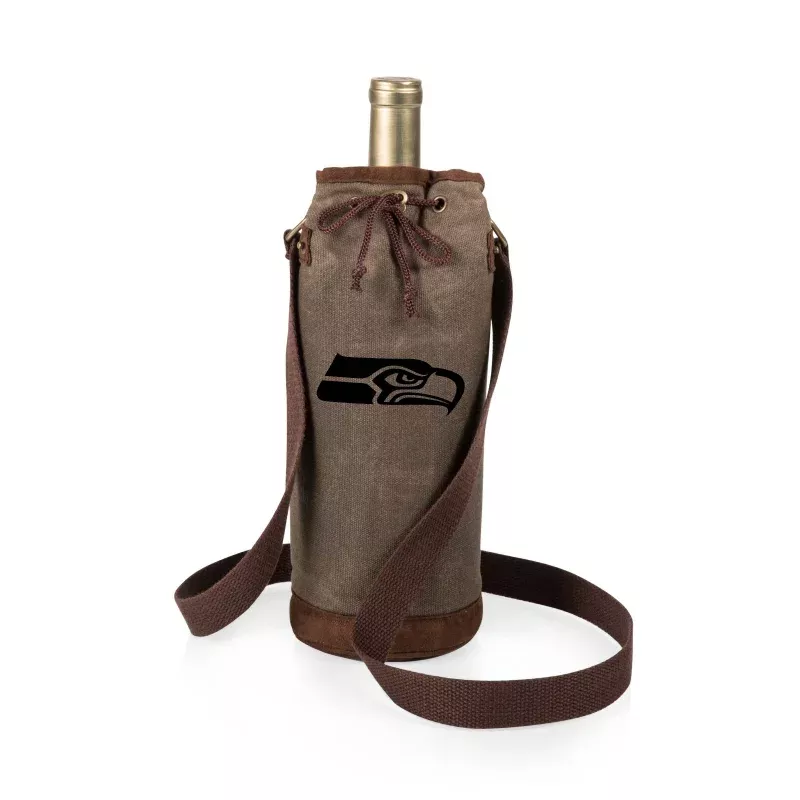 Seattle Seahawks – Waxed Canvas Wine Tote