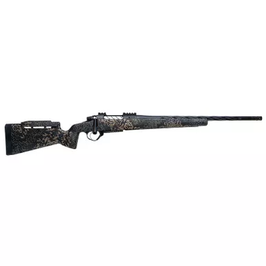 Seekins Precision 0011710207-F Havak PH3 308 Win 20" Black Fluted Threaded Barrel, Black Picatinny Rail Steel Receiver, Adj Cheek Riser Woodland Shadow Synthetic Stock