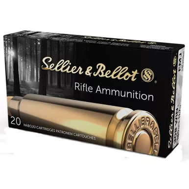 Sellier & Bellot SB308B Rifle 308Win 180gr Full Metal Jacket 20 Per Box/25 Case