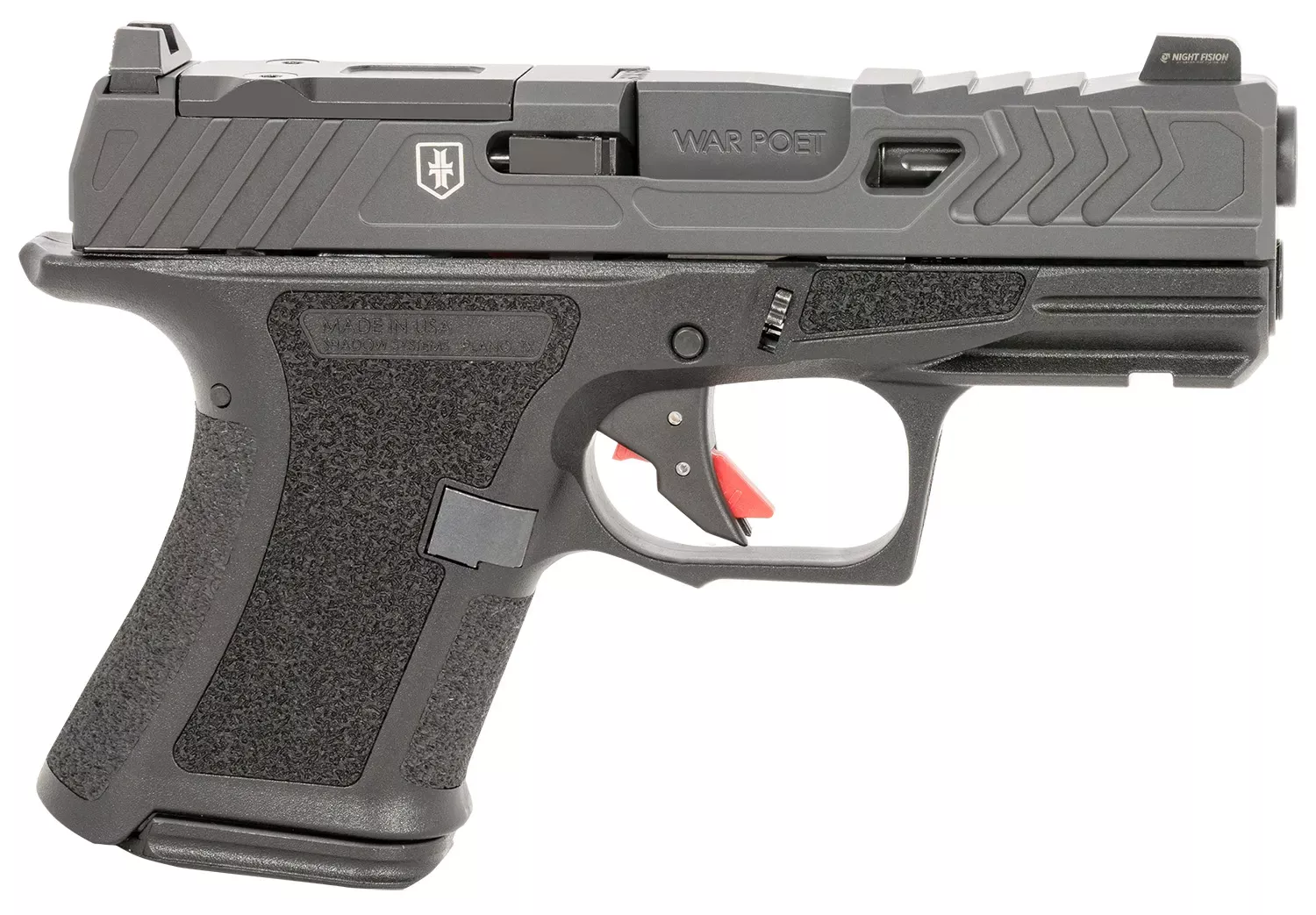 Shadow Systems CR920 War Poet 9mm Luger Pistol 3.40" Black SS4084