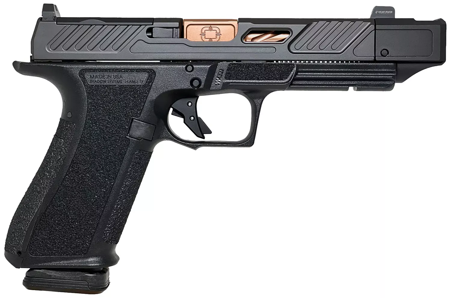 Shadow Systems DR920P Compensator 9mm Luger Pistol 4.60" Black/Bronze SS2211