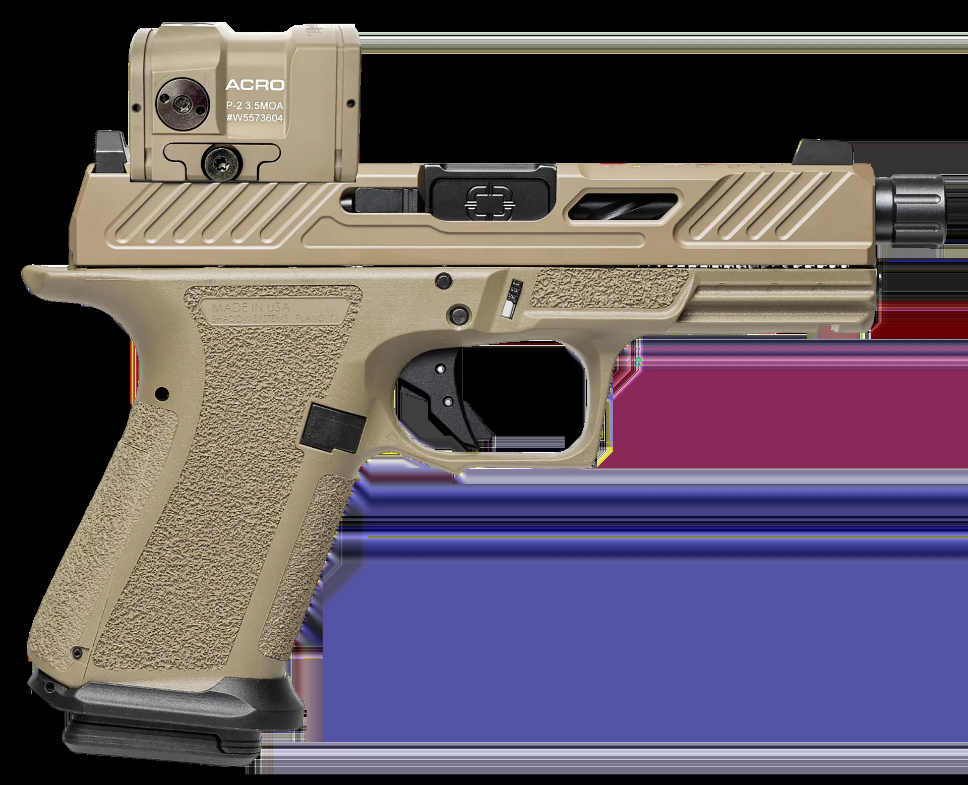 Shadow Systems MR920 Elite w/Optict 9mm Luger Pistol Compact 15+1, 4" SS1022AM