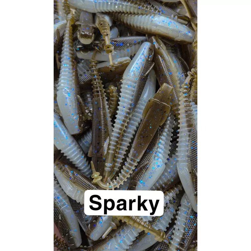 Shakin’ Shad|Sparky&White&Green Pumpkin&Black & Blue&Sight Flash&TVA Special&Silver Minnow&Pro Blue Red Pearl&Female Bluegill&Gizzard Shad&Old Faithful&Fire Craw&Morning Dawn