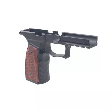 Sharps Bros. SBGM05-G2 Grip Module for SIG Sauer P365 XMACRO, Black Anodize with Brazilian Cherry