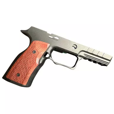 Sharps Bros. SBGM09 Improved Grip Module for SIG Sauer P320, Black Anodize with Brazilian Cherry