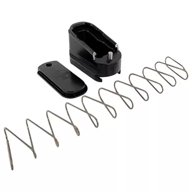 Shield Arms G43ME2BLK Magazine Extension +2 Extended 2rd Compatible w/Glock 43, Black Anodized Aluminum
