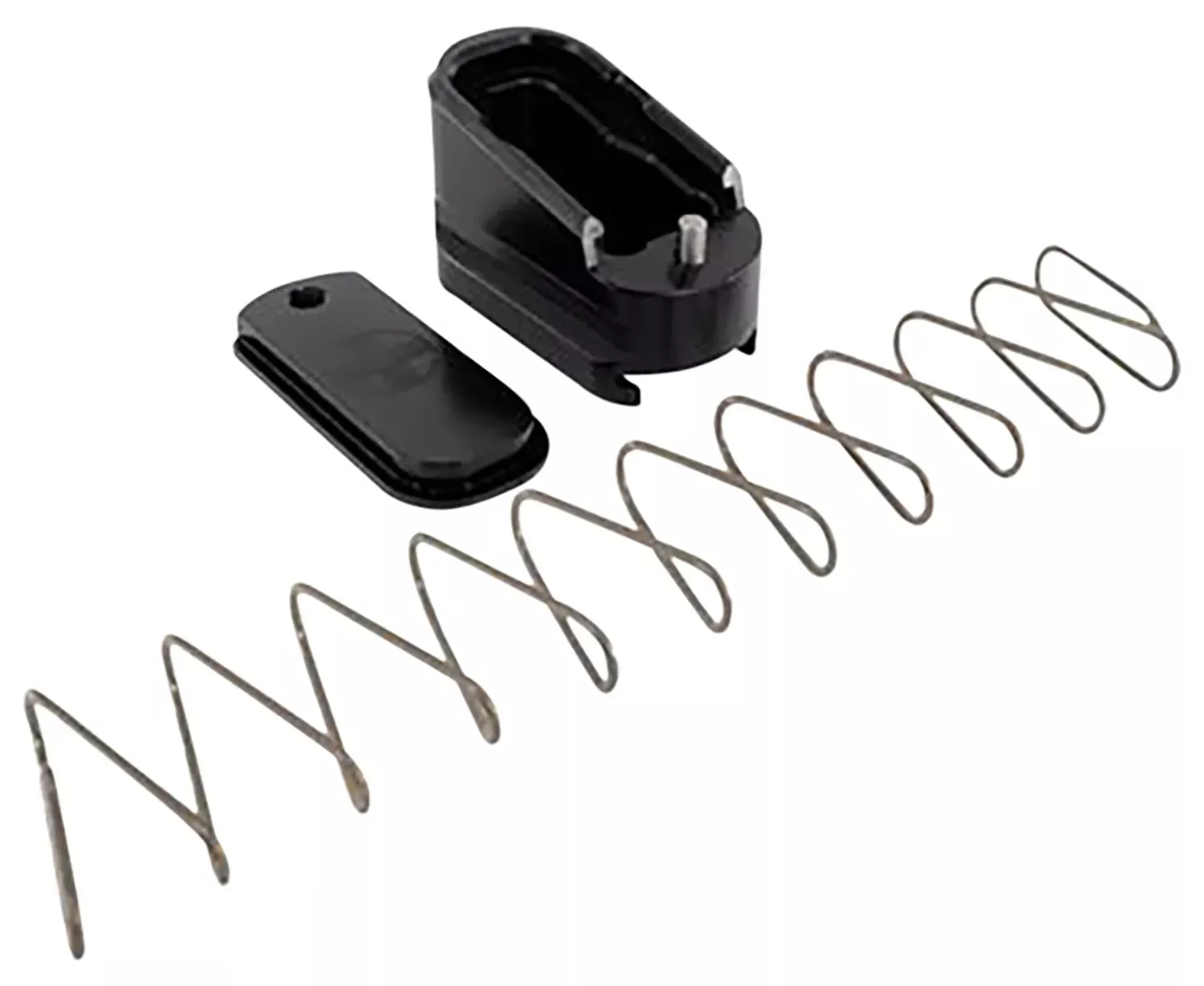 Shield Arms Magazine Extension for Glock 43, 2rd, Black Aluminum Magazine