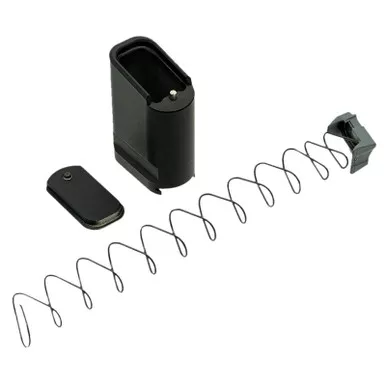 Shield Arms SAS15ME10BLK Magazine Extension Extended 10rd Compatible w/ Shield Arms S15 Magazine Black Anodized Aluminum